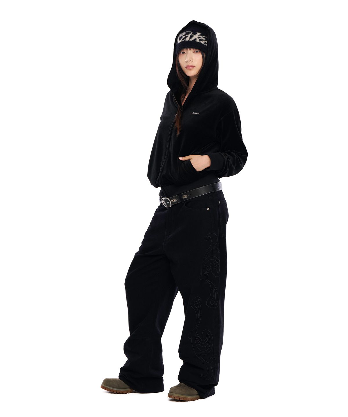 아캄(AAKAM) Fuzzy Beanie (Black)