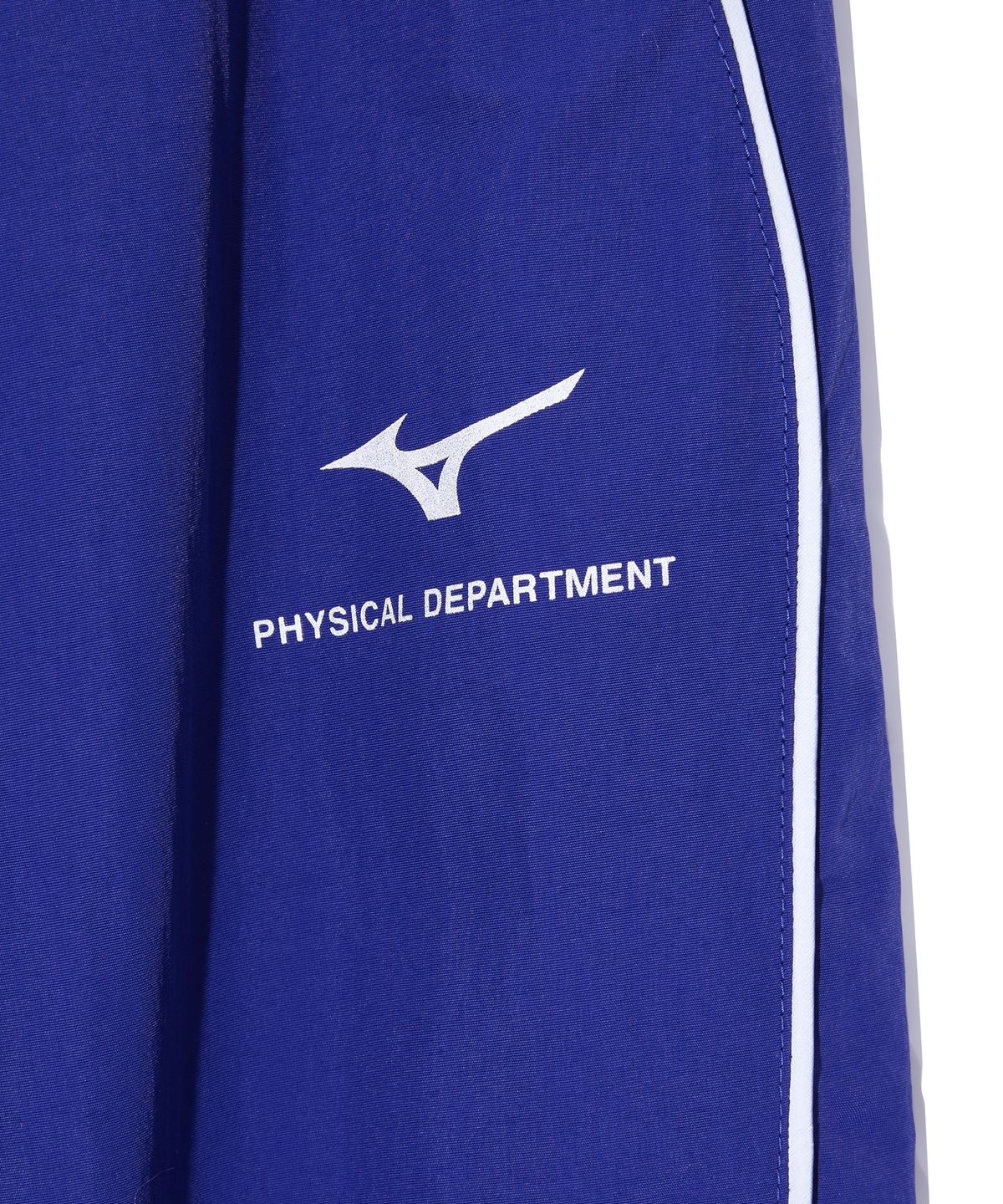 피지컬 디파트먼트(PHYSICAL DEPARTMENT) 피뎁트 X 미즈노 파이핑 트랙팬츠 블루