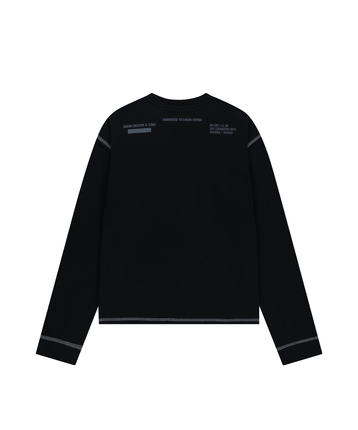 아캄(AAKAM) Typography Long Sleeve (Black)