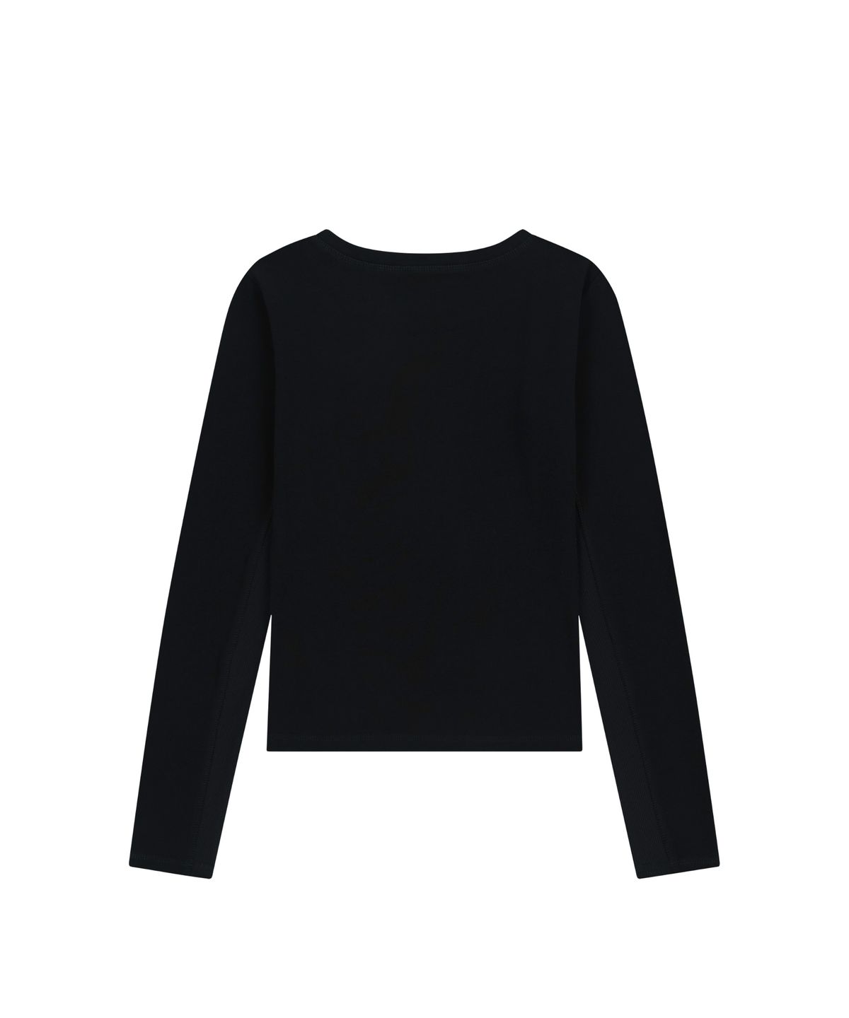 아캄(AAKAM) Side Eyelet Long Sleeve (Black)