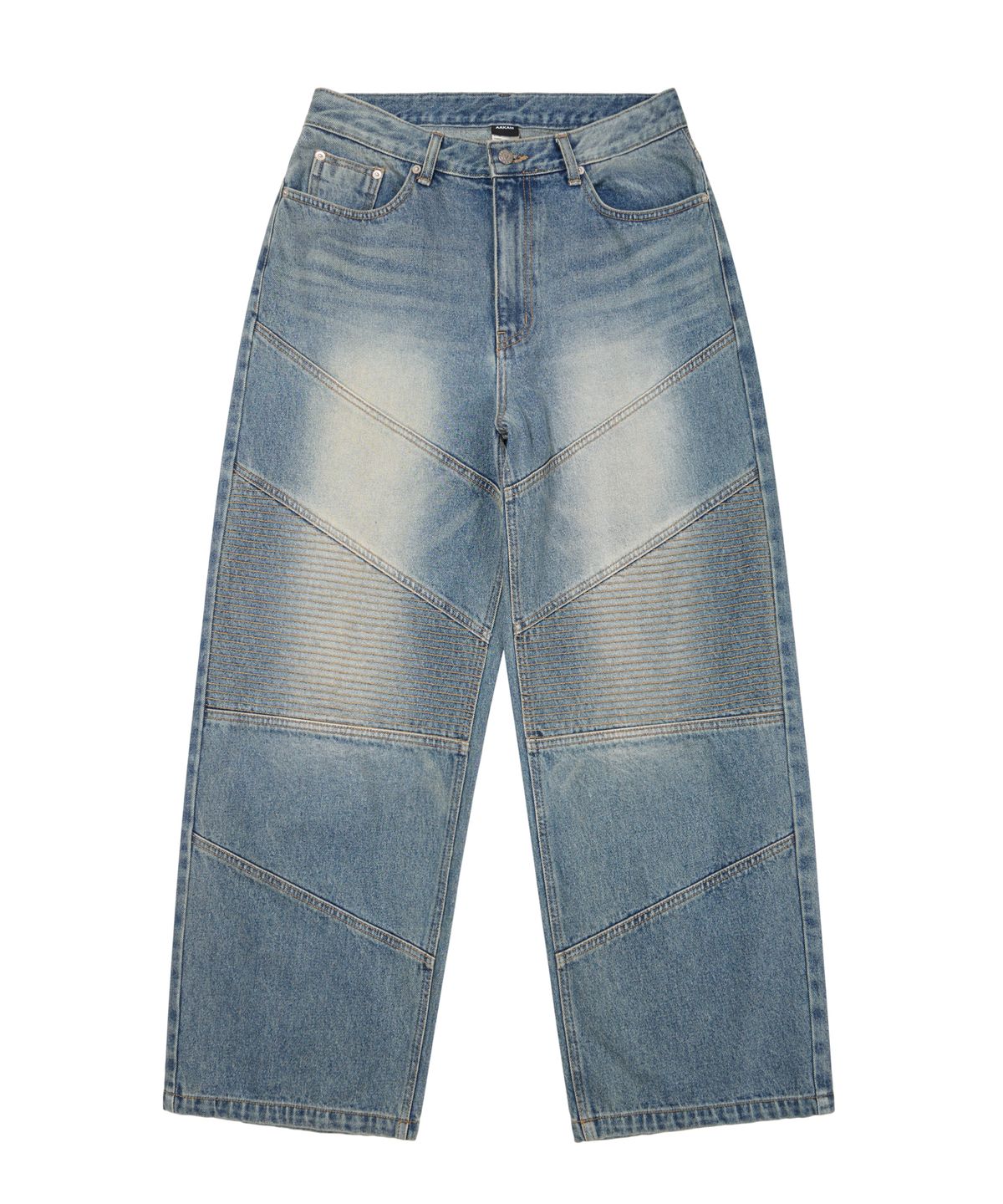 아캄(AAKAM) Biker Denim Pants (Blue)