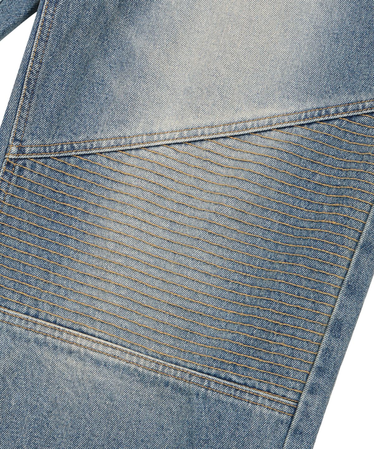 아캄(AAKAM) Biker Denim Pants (Blue)