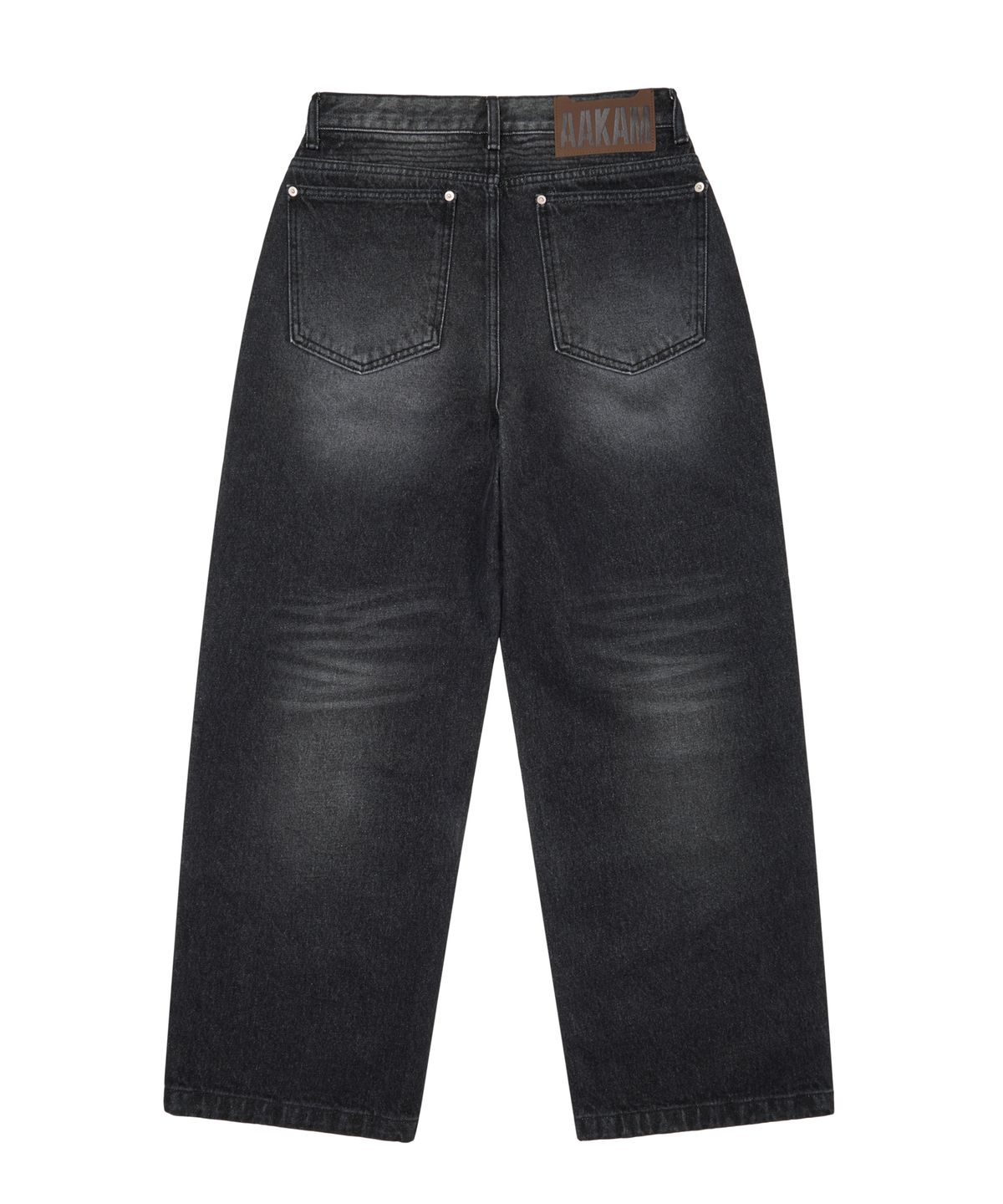 아캄(AAKAM) Biker Denim Pants (Black)