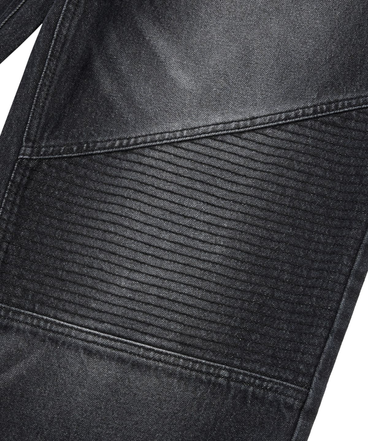아캄(AAKAM) Biker Denim Pants (Black)
