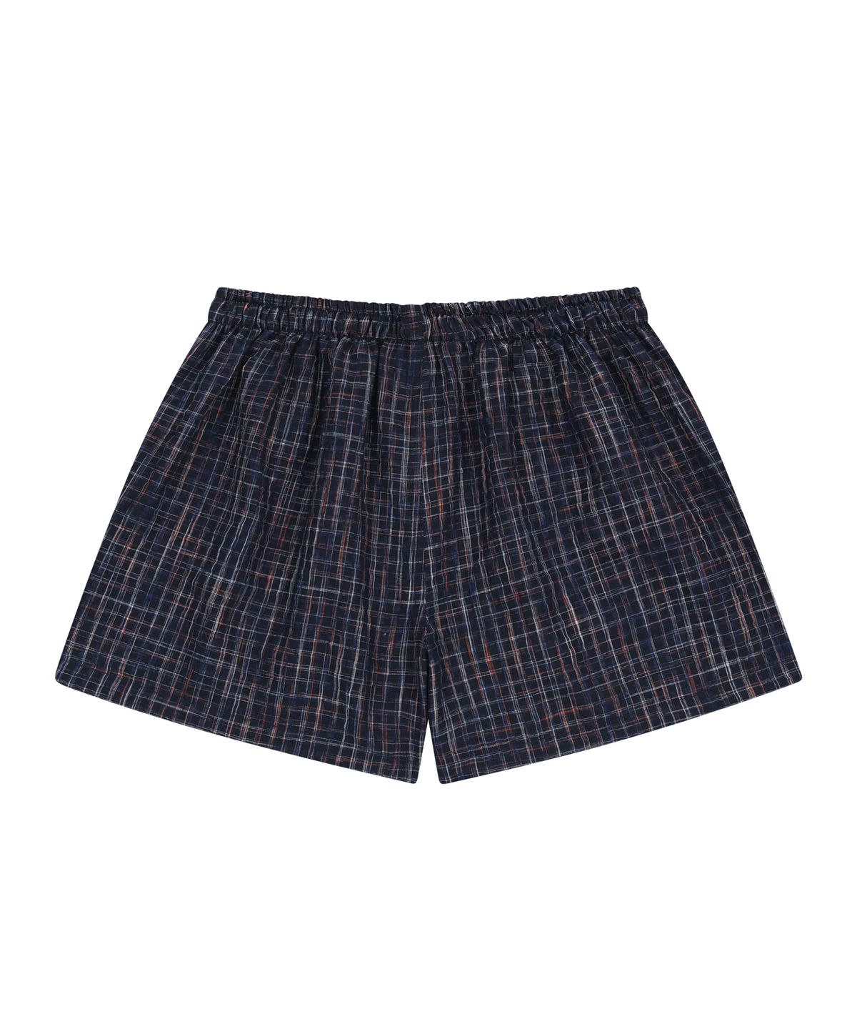 아캄(AAKAM) Check Boxer (Mixed Navy)