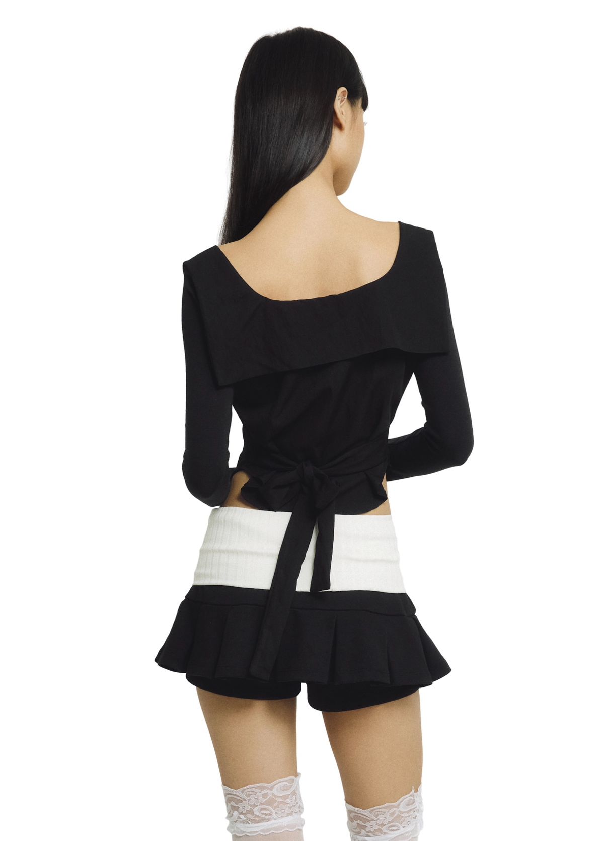 포어링(FORUSRING) 4US Banding mini skirt (black)
