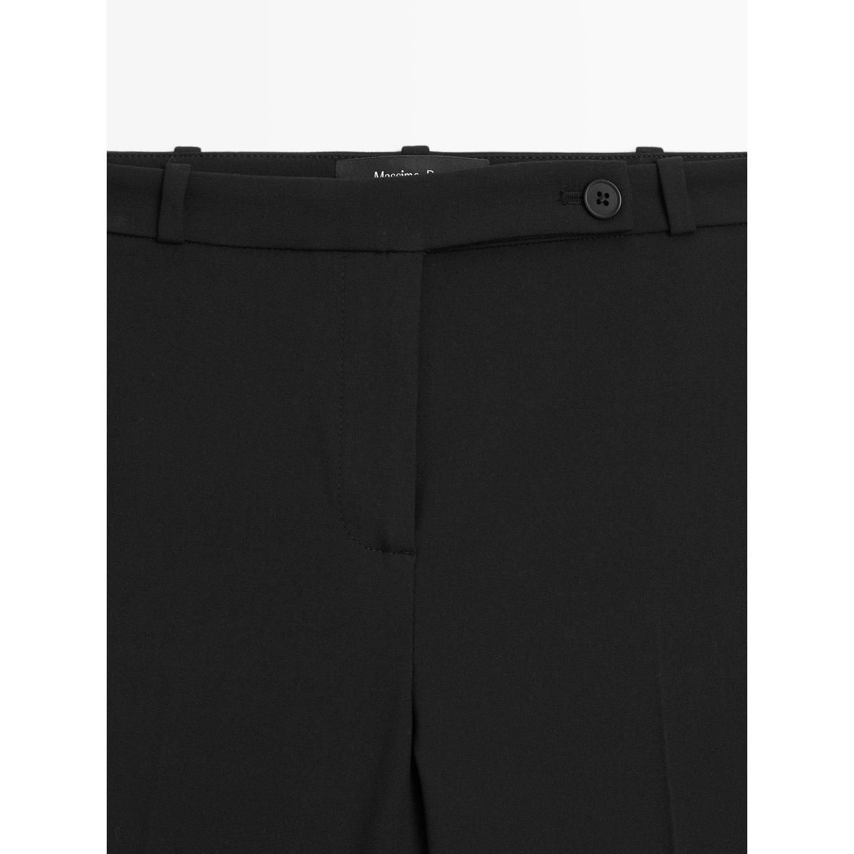 마시모두띠(MASSIMO DUTTI) 엘라스틱 헴라인 100% 코튼 팬츠