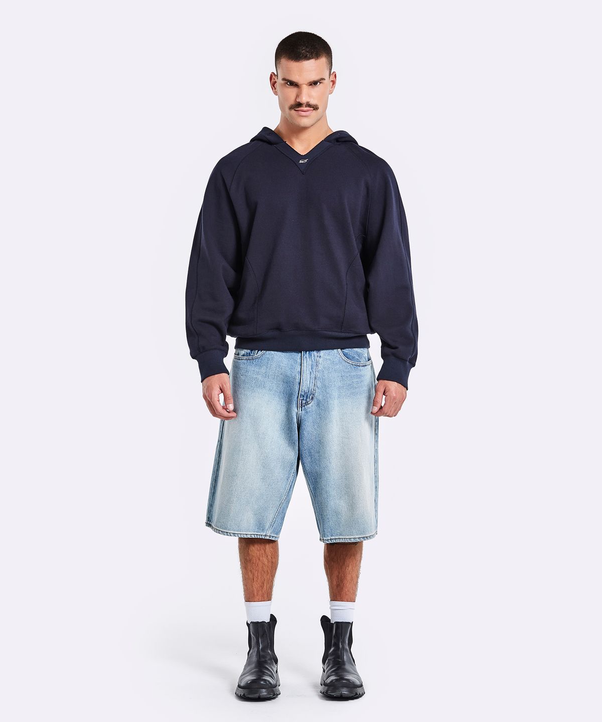 51퍼센트(51PERCENT) V zone hoodie - Navy