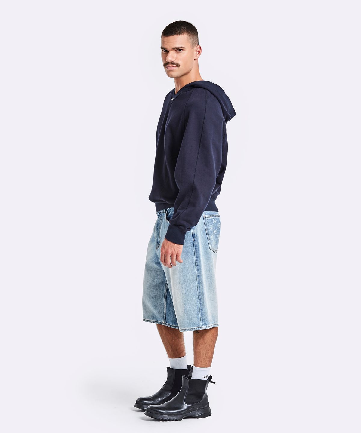 51퍼센트(51PERCENT) V zone hoodie - Navy