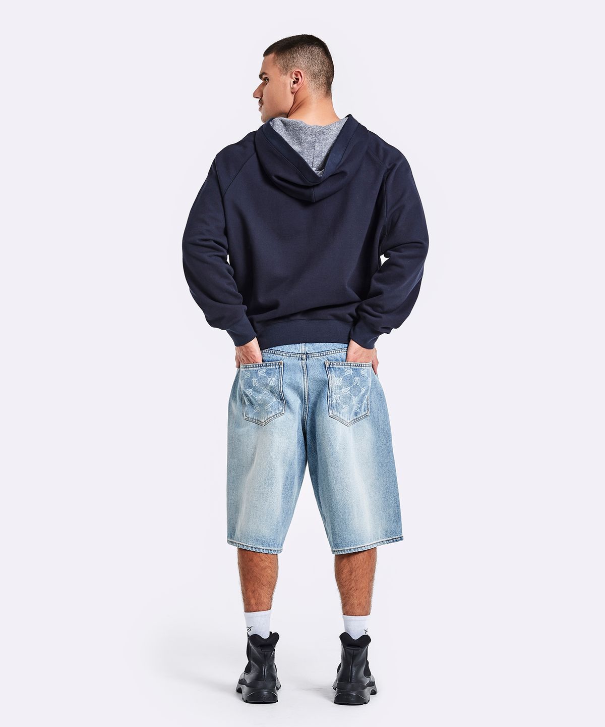51퍼센트(51PERCENT) V zone hoodie - Navy