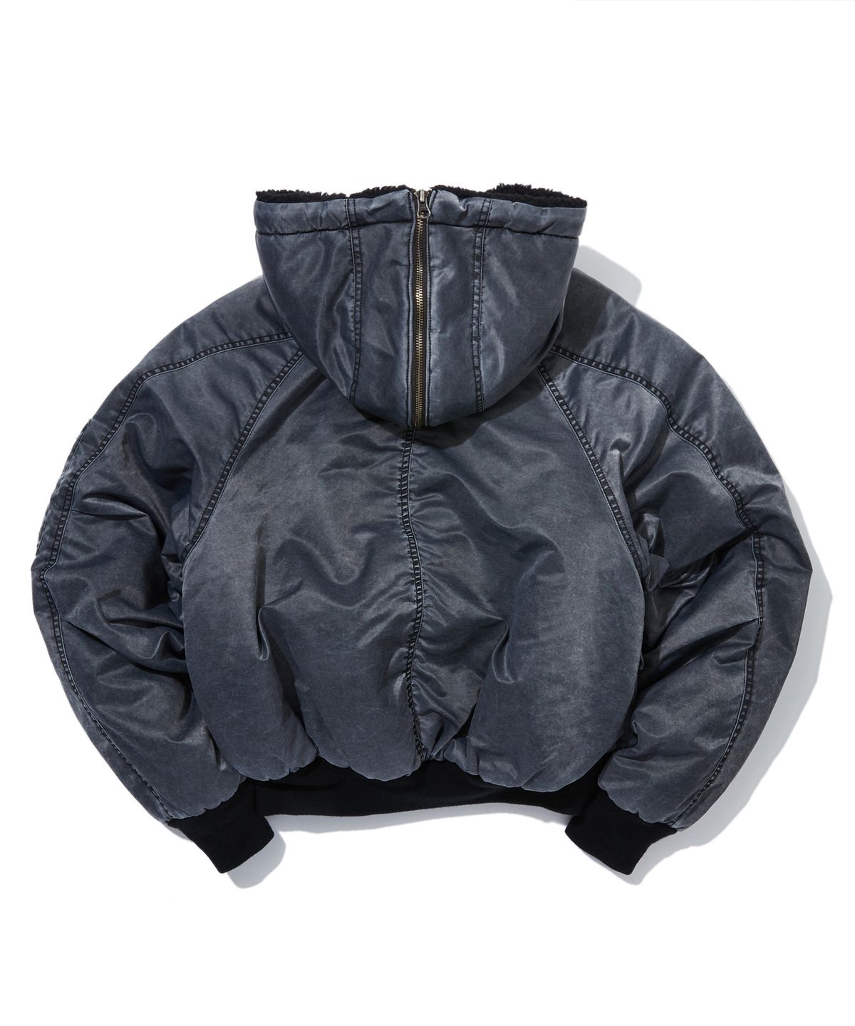펜필드(PENFIELD) 나일론 워싱 N2B 에어포스 자켓 블랙_FR4WJ19U