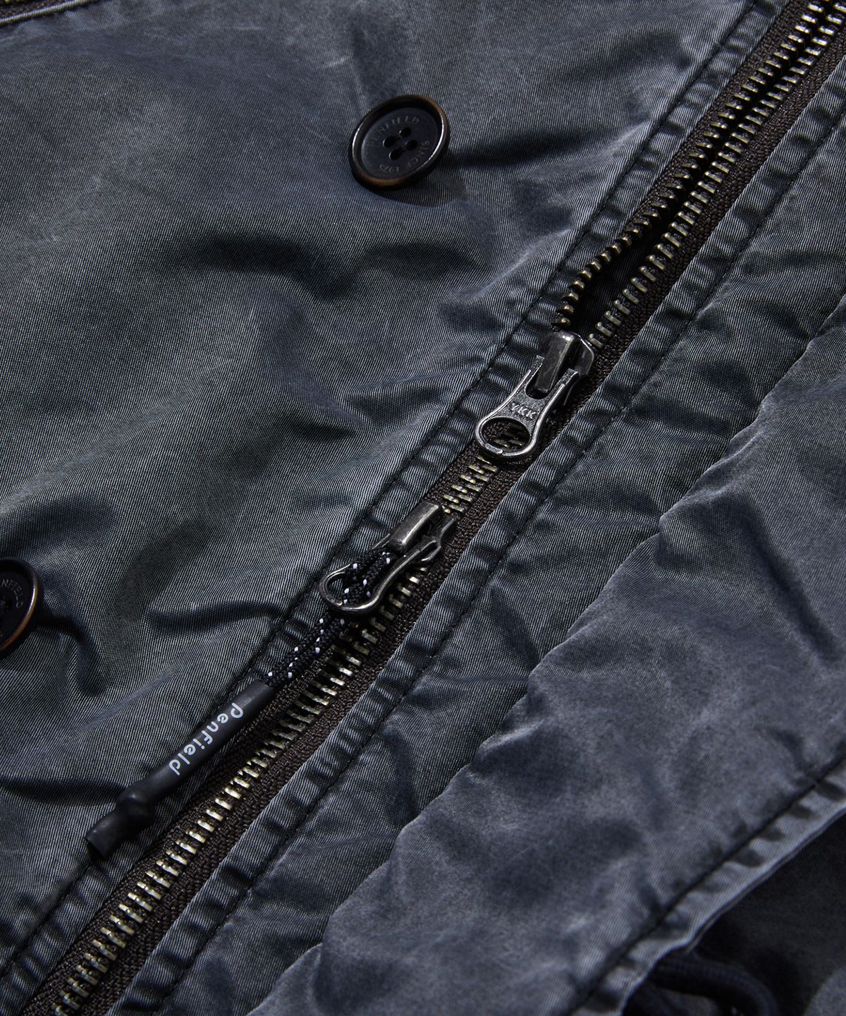 펜필드(PENFIELD) 나일론 워싱 N2B 에어포스 자켓 블랙_FR4WJ19U