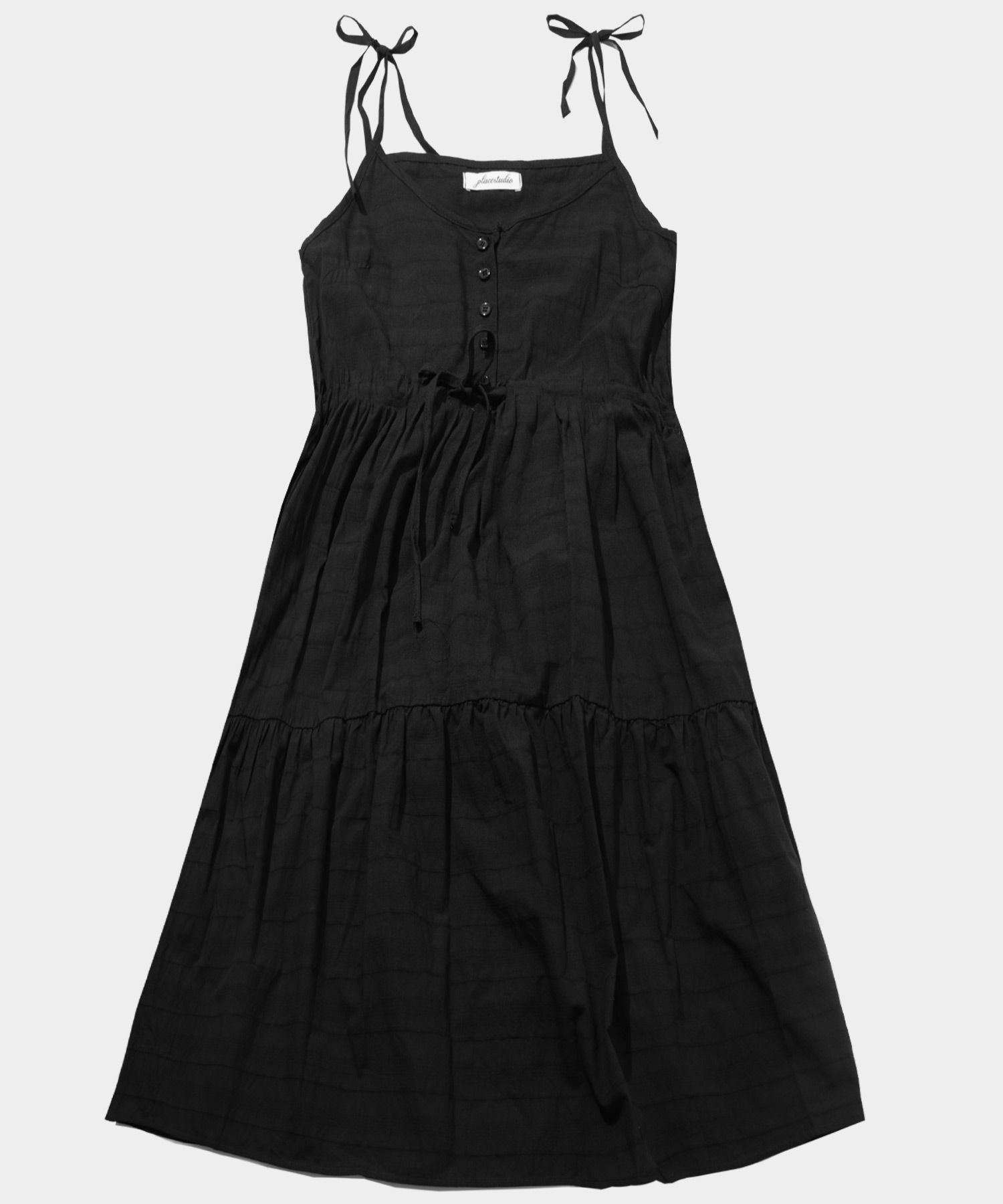 MUSINSA | PLACE STUDIO Strappy Frill Cancan Flare Sleeveless Mini