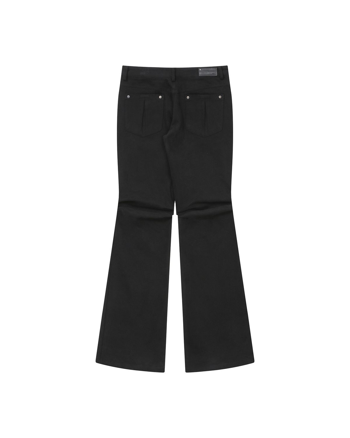 미세키서울(MISEKI SEOUL) Shifted snap pants BLACK