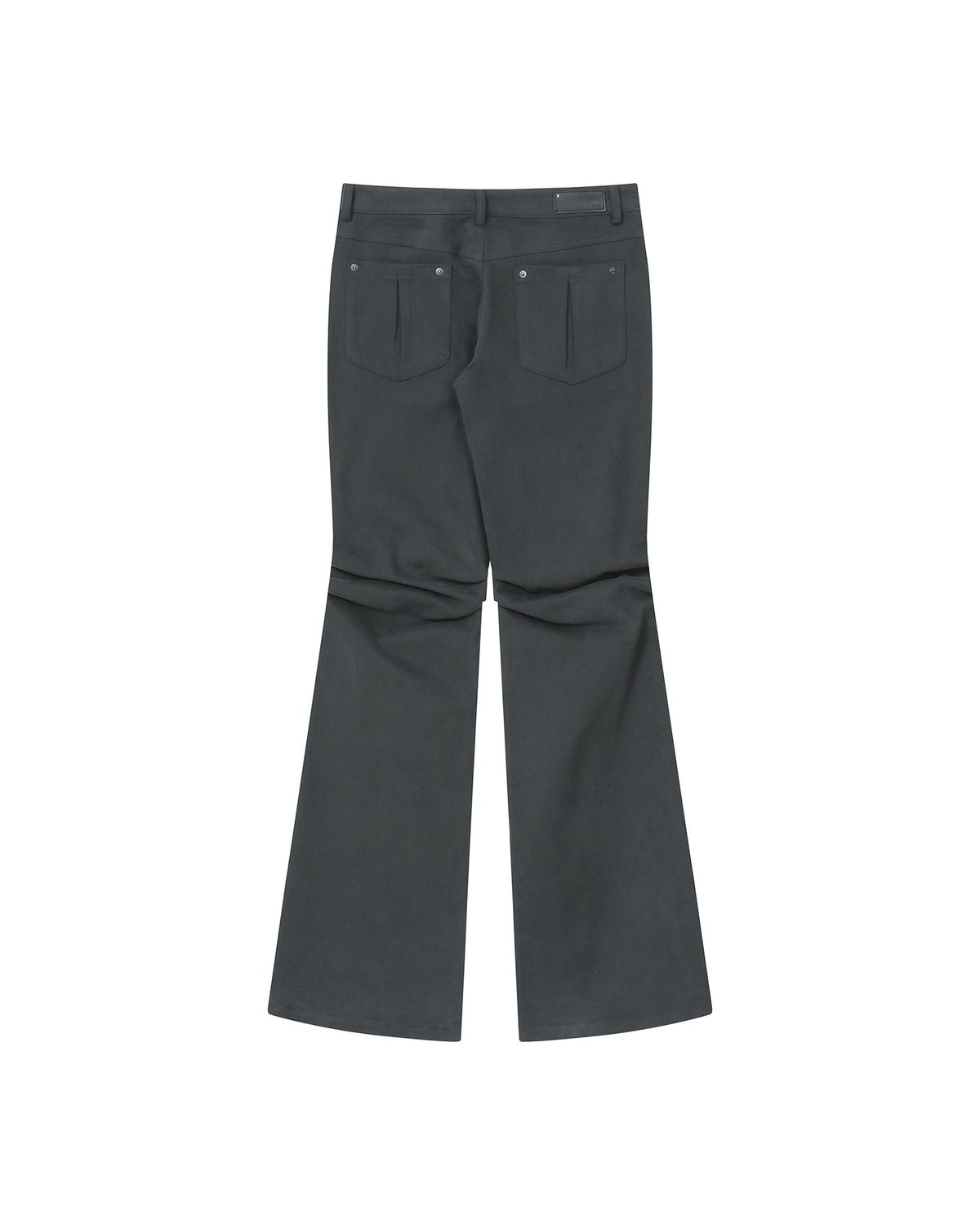미세키서울(MISEKI SEOUL) Shifted snap pants CHARCOAL