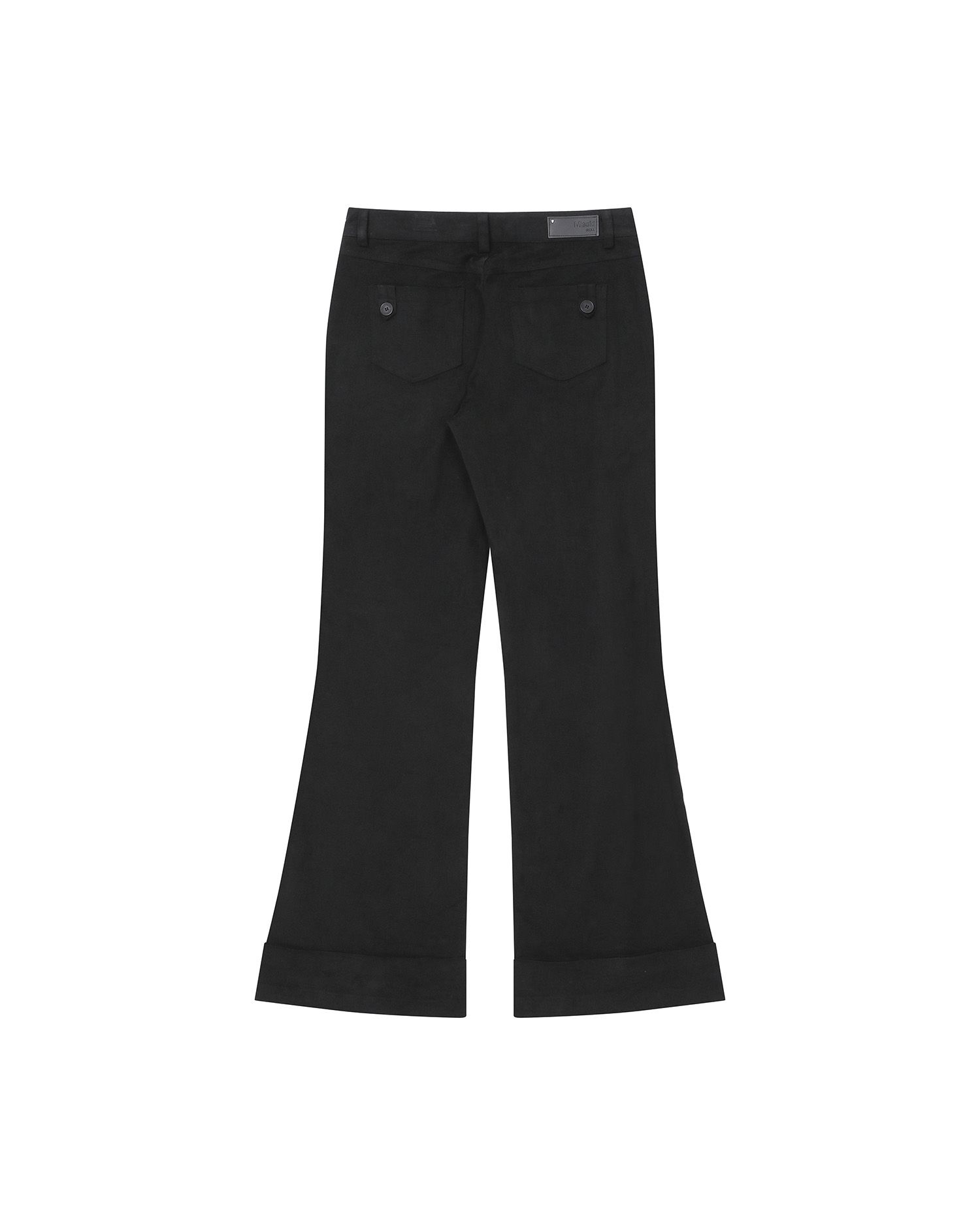 MUSINSA | MISEKI SEOUL Mini pocket button pants BLACK