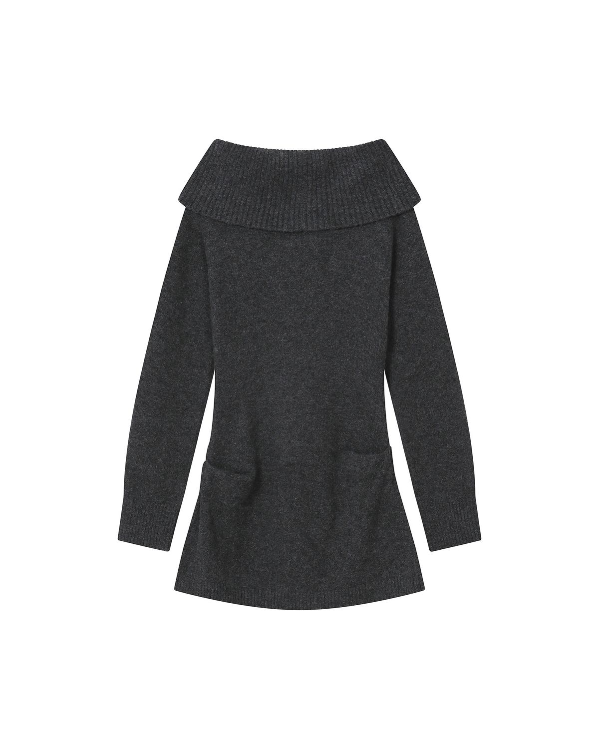 미세키서울(MISEKI SEOUL) double button knit one piece CHARCOAL