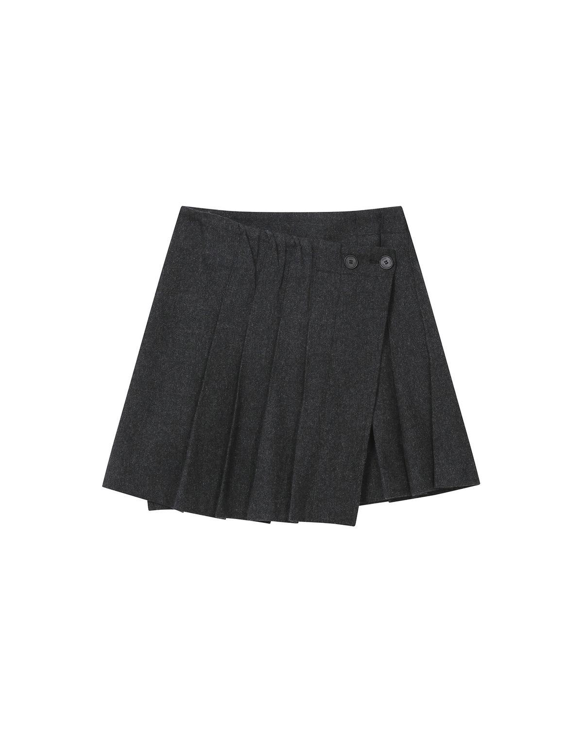 미세키서울(MISEKI SEOUL) Wabi origami pleats midi skirt CHARCOAL