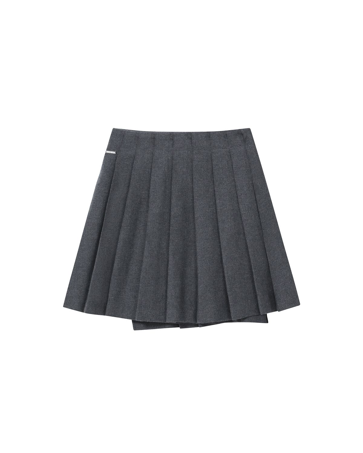 미세키서울(MISEKI SEOUL) Wabi origami pleats midi skirt DARK GREY