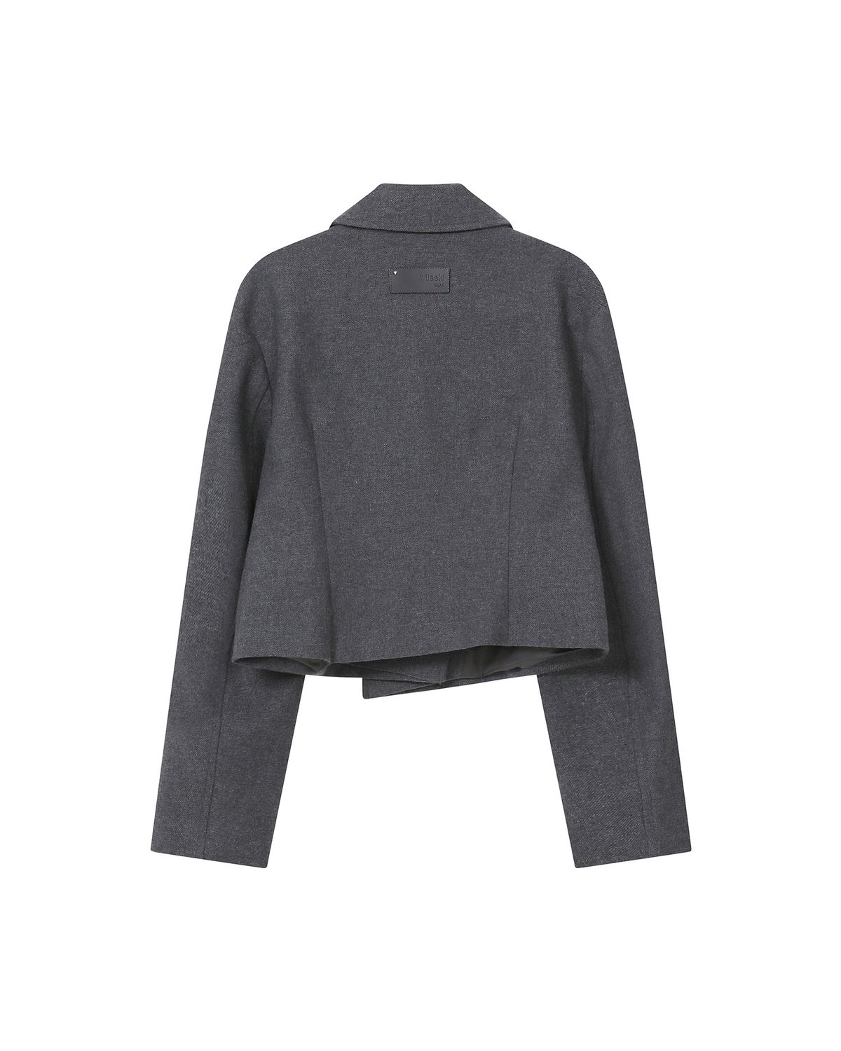 미세키서울(MISEKI SEOUL) Wabi Round collar double jacket DARK GREY