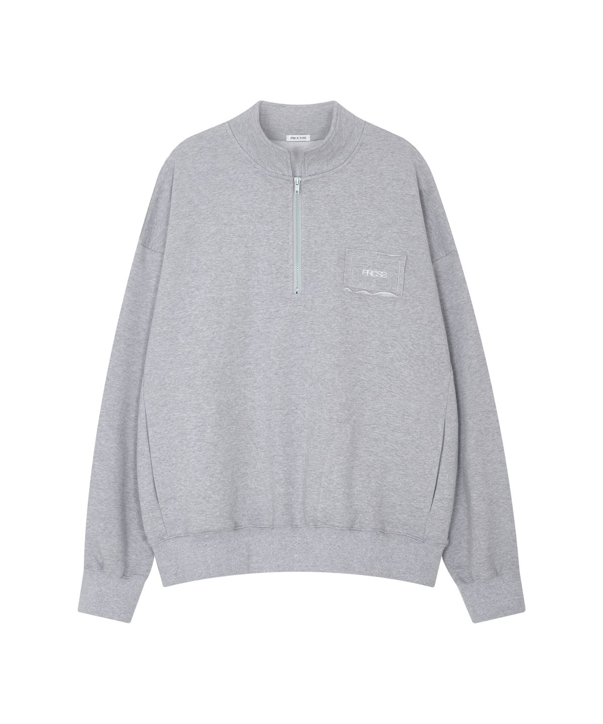 프로세스(PROCESS) Sporty Half Zip-up - Melange Grey