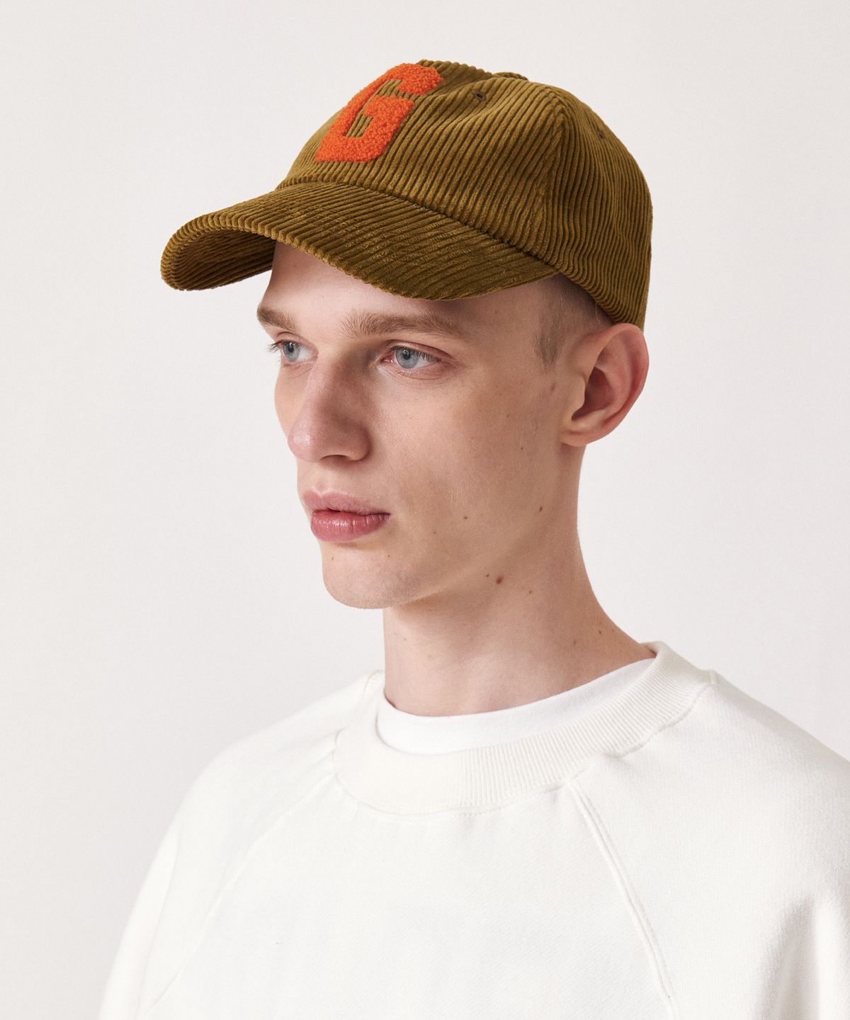 골든선샤인(GOLDEN SUNSHINE) Corduroy G-logo 5p cap_Olive