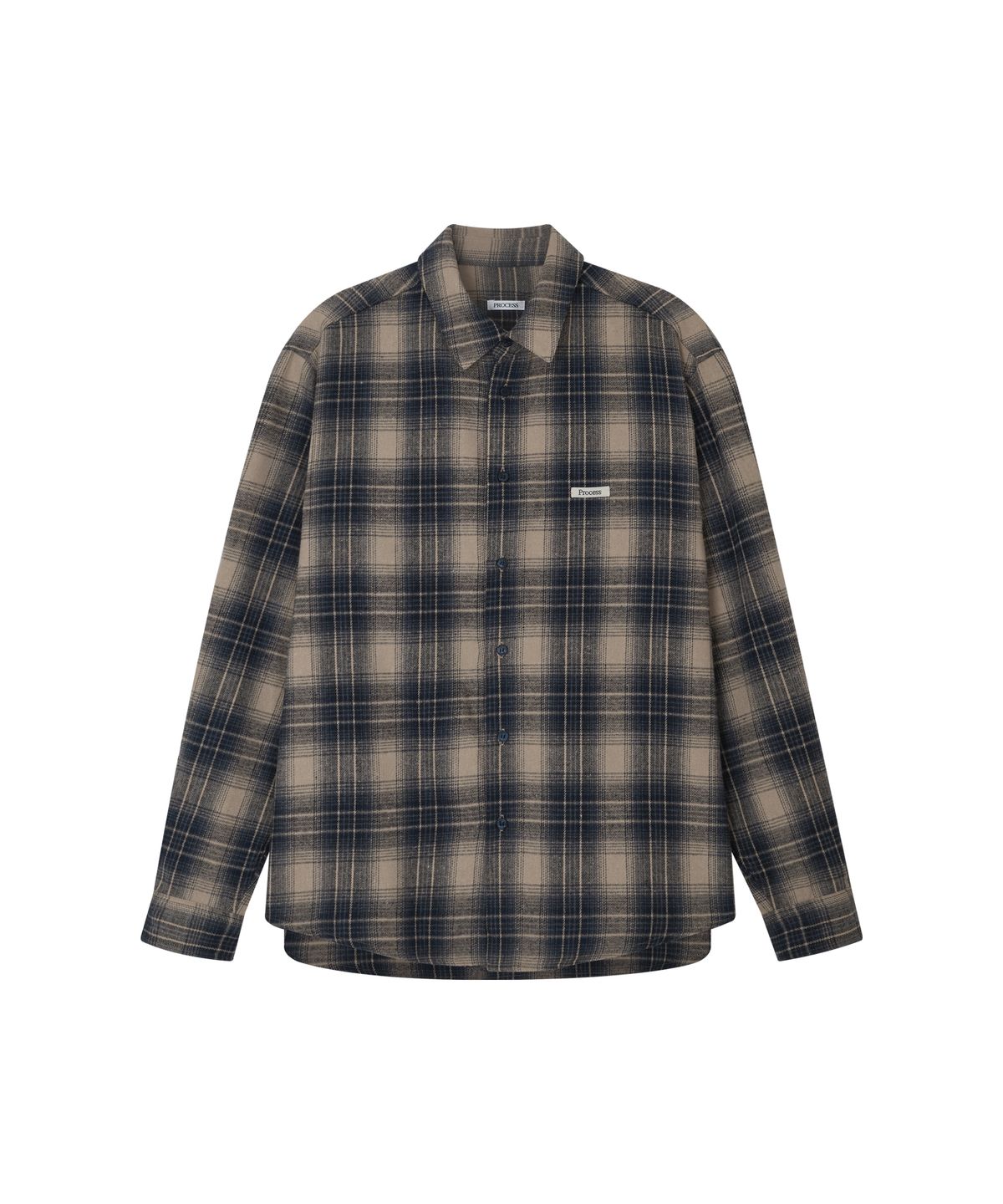 피알씨에스에스(PRCSS) Flannel Check Shirt - Deep Blue