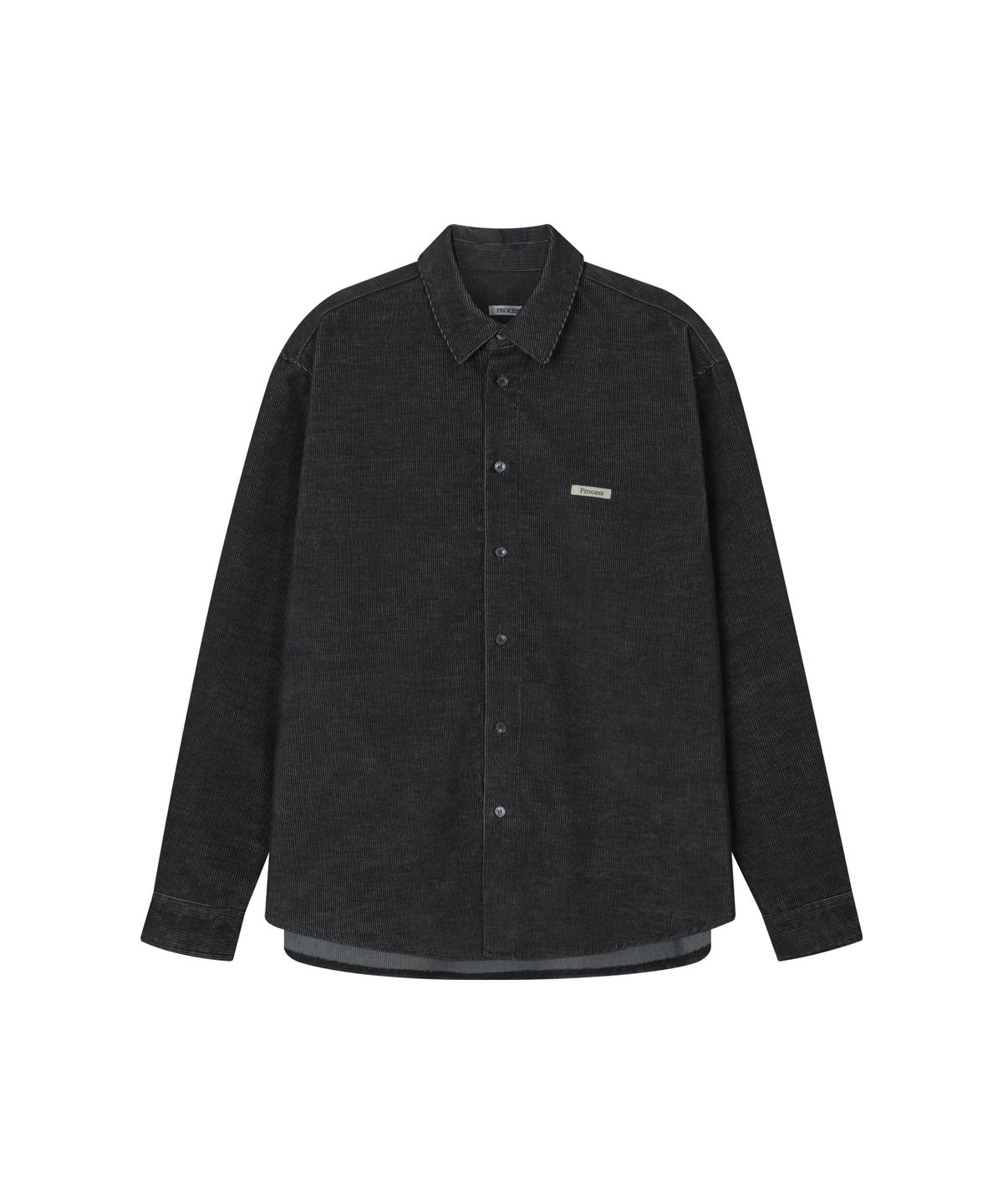 피알씨에스에스(PRCSS) Denim Corduroy Shirt - Charcoal