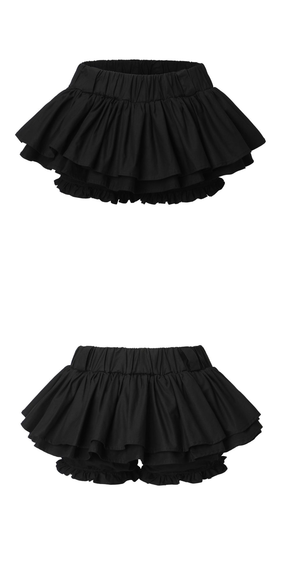 MUSINSA公式 | KHAKIPOINT Cancan Skirt Pants (black)