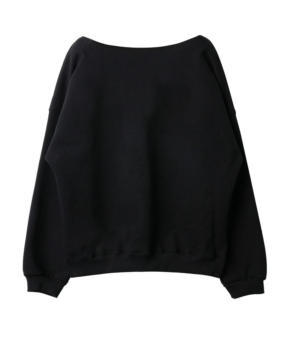 도프셉(DOFFSEPT) Epi Boat Neck Sweatshirt in Black