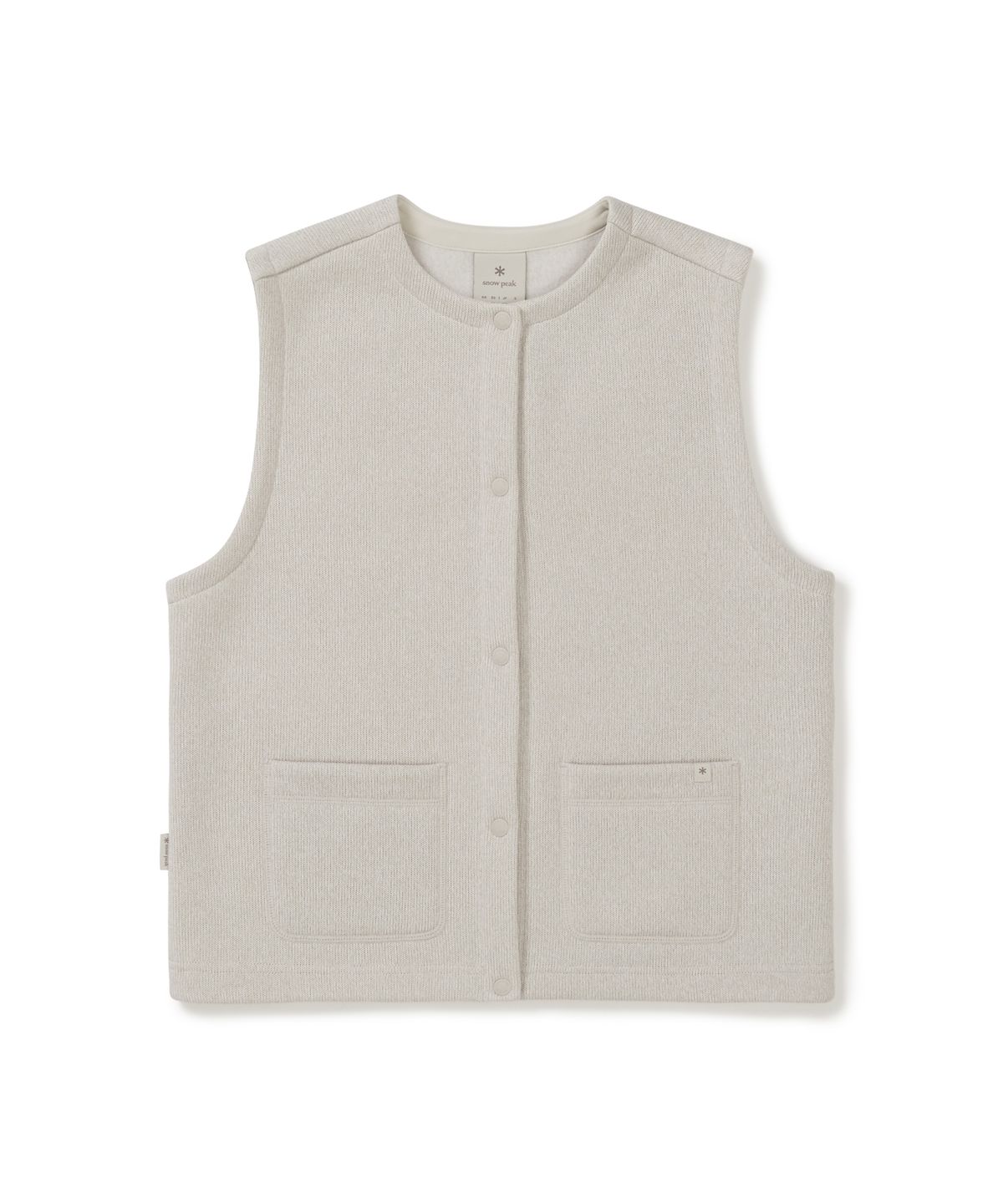 스노우피크 어패럴(SNOWPEAK APPAREL) 니트 여성 베스트 (S25WWFVE77) Light Beige