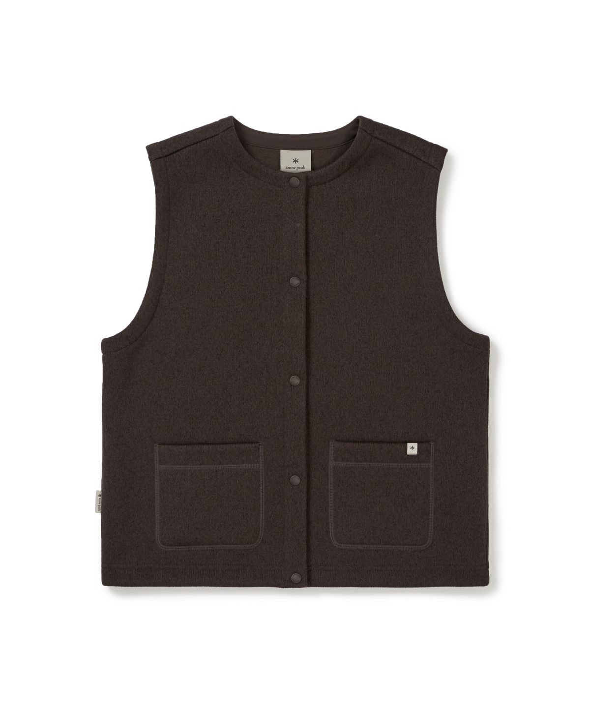 스노우피크 어패럴(SNOWPEAK APPAREL) 니트 여성 베스트 (S25WWFVE77) Brown