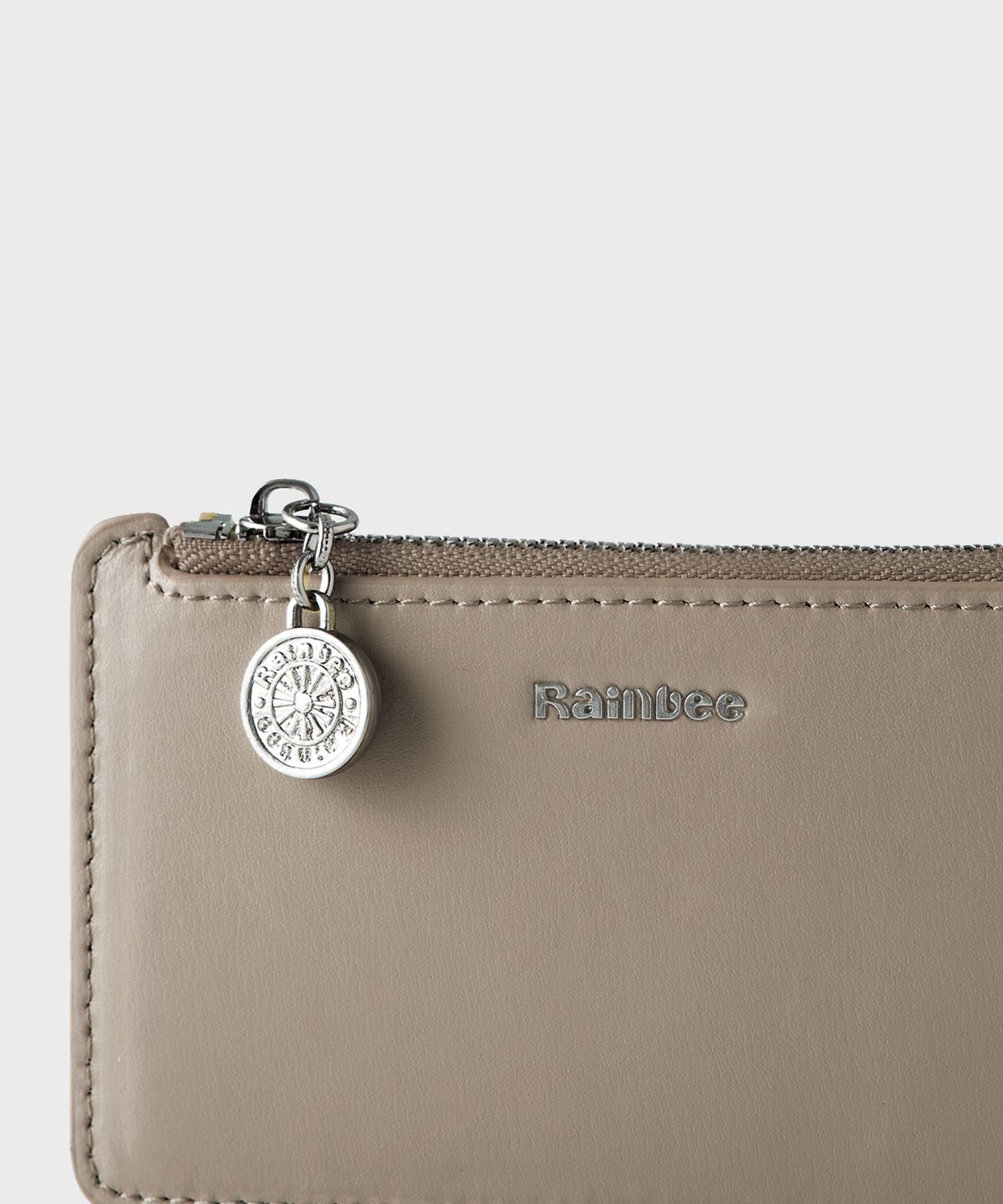 레인비(RAINBEE) Occo Zip Coin Card Wallet_ ASH BROWN