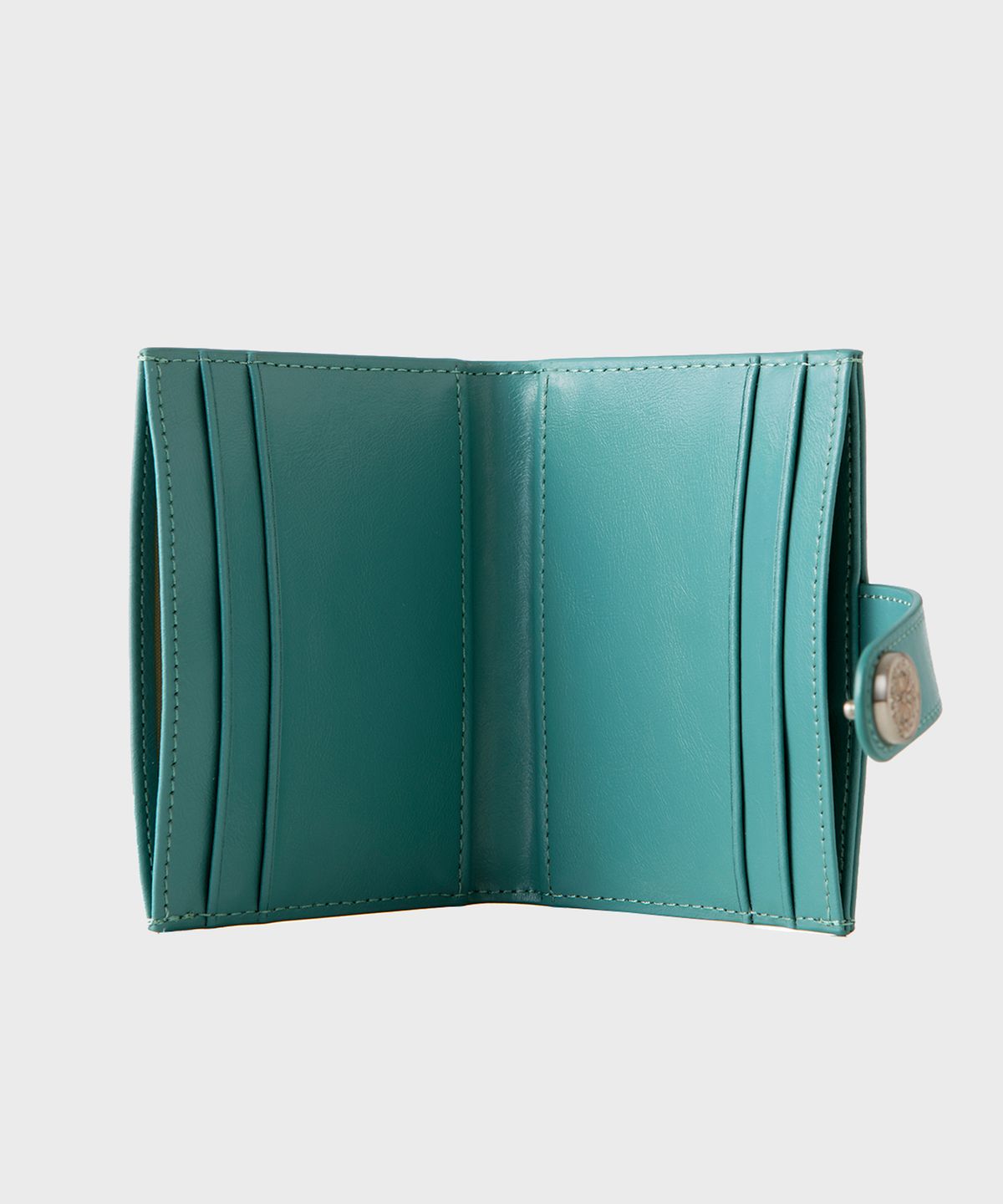 레인비(RAINBEE) Occo Snap Flap Wallet_ BLUE GREEN