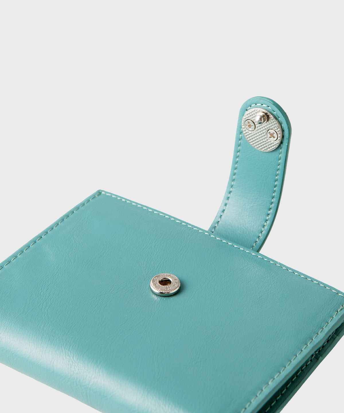 레인비(RAINBEE) Occo Snap Flap Wallet_ BLUE GREEN