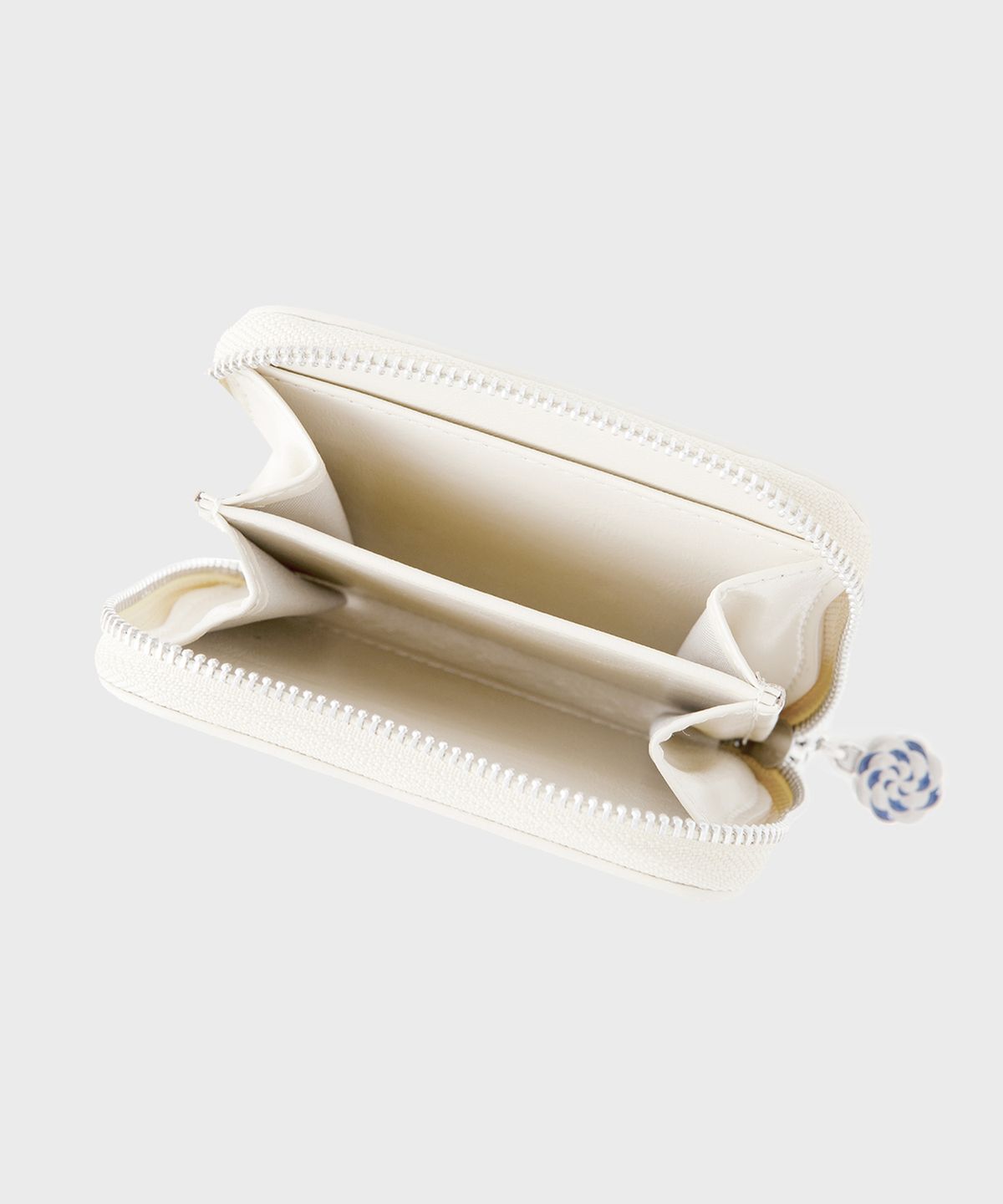 레인비(RAINBEE) Occo Wave Zip Wallet_ IVORY