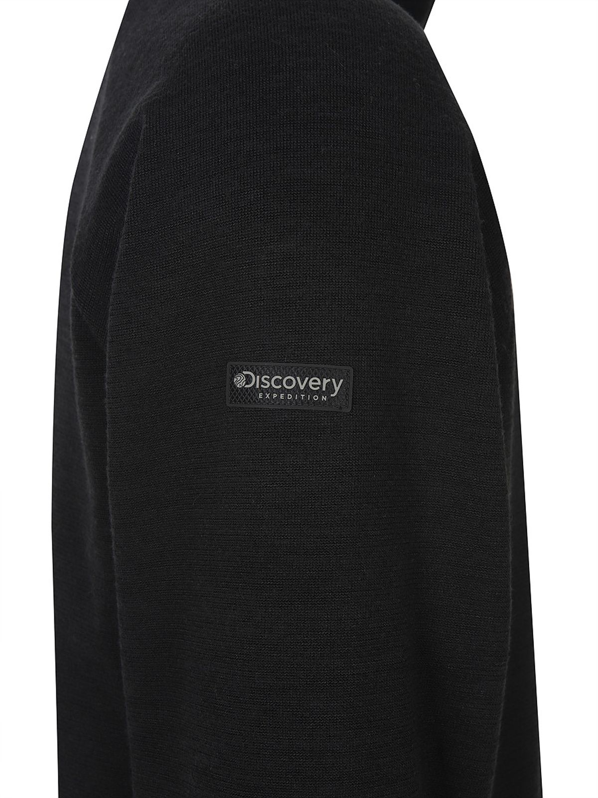 디스커버리 익스페디션(DISCOVERY EXPEDITION) 남성 니트라이크 집업티셔츠 (BLACK)