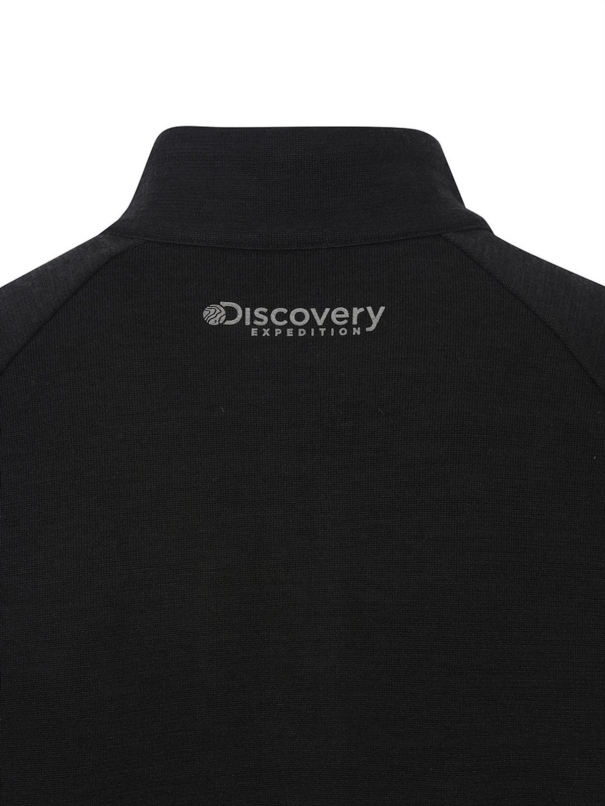 디스커버리 익스페디션(DISCOVERY EXPEDITION) 남성 니트라이크 집업티셔츠 (BLACK)