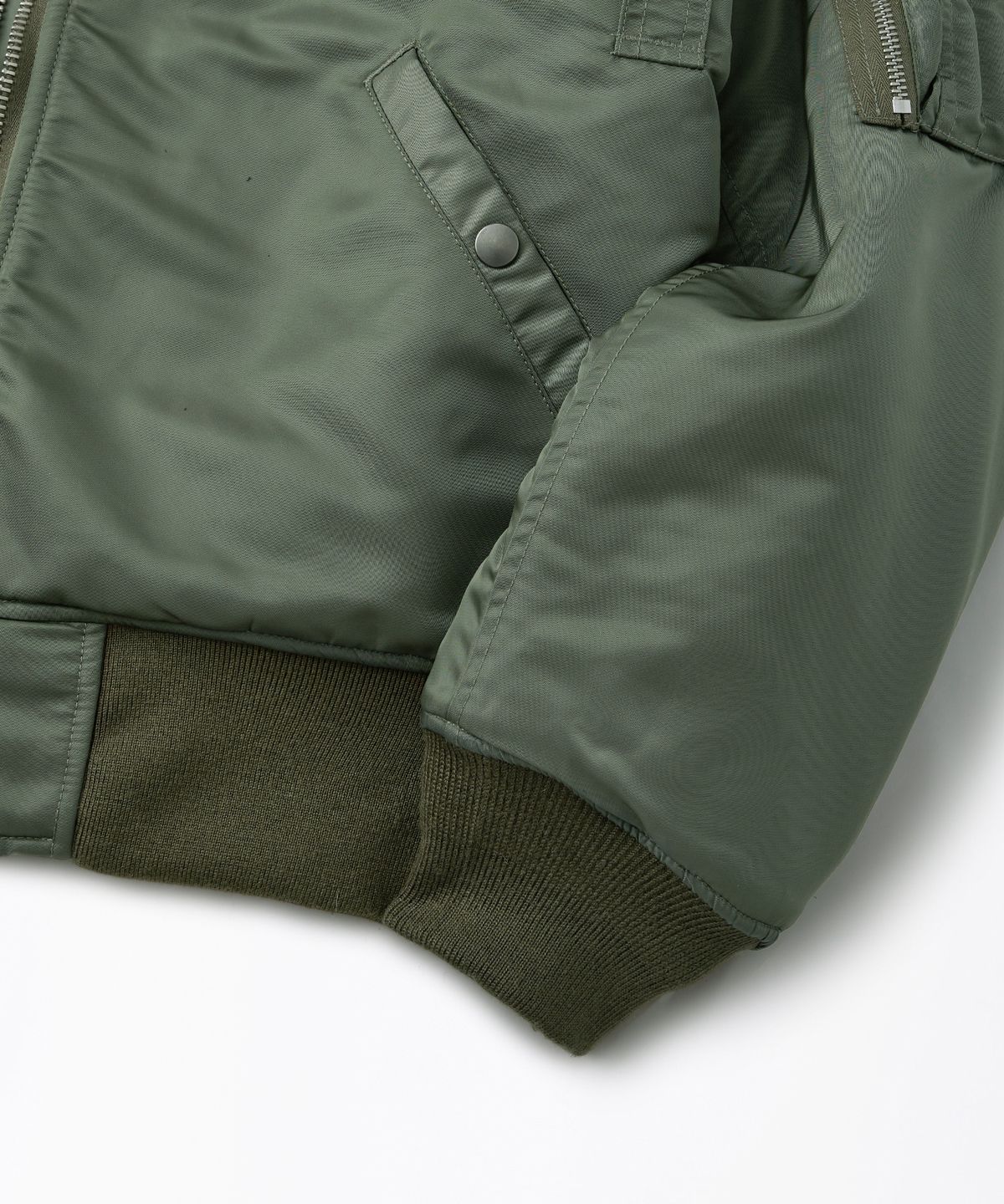 아웃스탠딩(OUTSTANDING) MA-1 FLIGHT JACKET(WOOL INSULATION)_SAGE GREEN