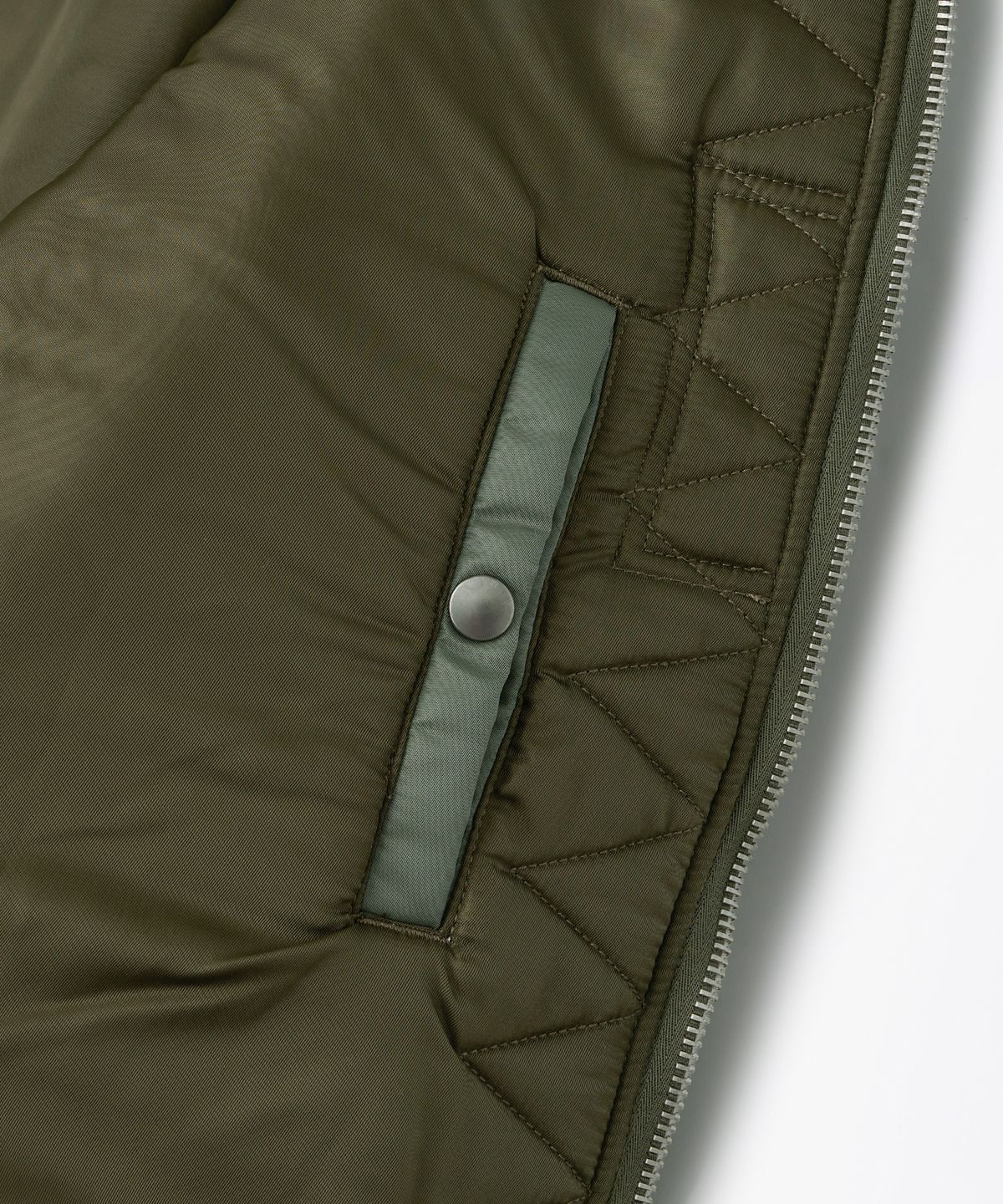 아웃스탠딩(OUTSTANDING) MA-1 FLIGHT JACKET(WOOL INSULATION)_SAGE GREEN