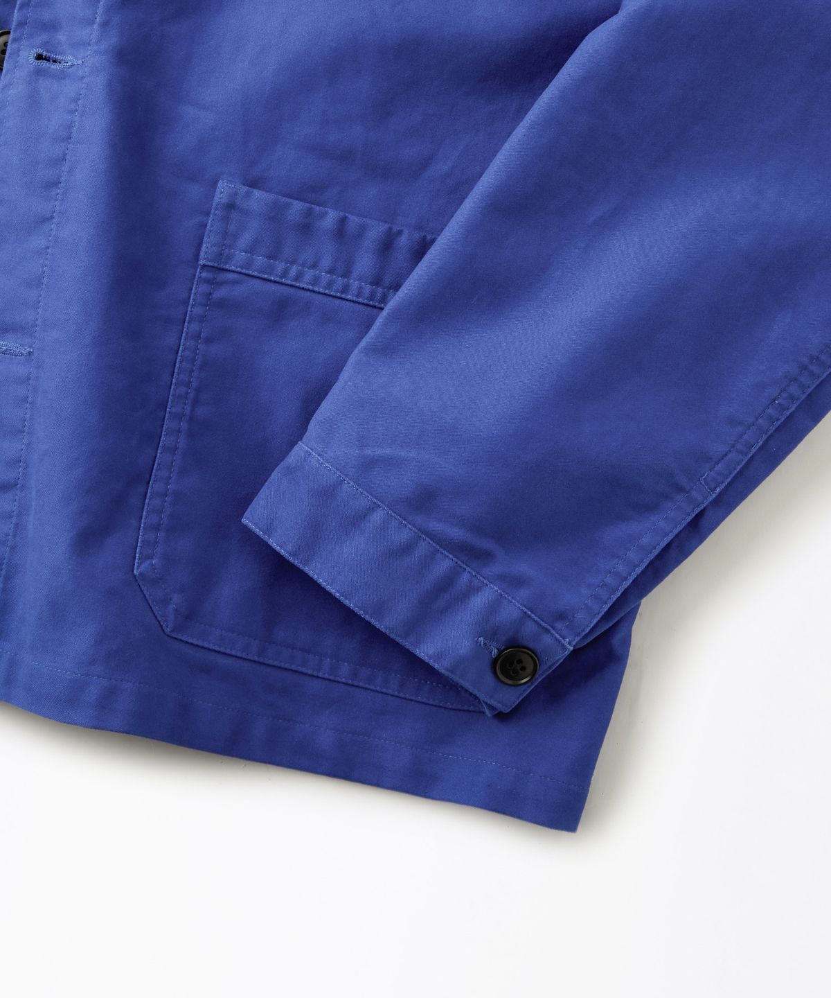 아웃스탠딩(OUTSTANDING) [MUT lab] MOLESKIN FRENCH WORK JACKET_WASHED BLUE