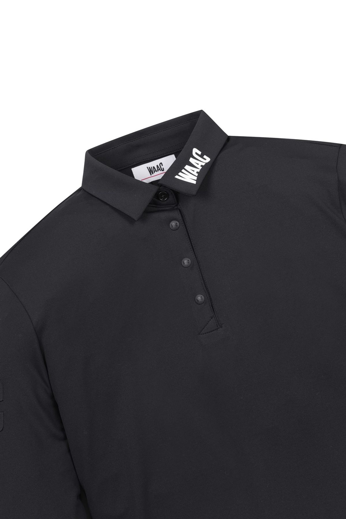 왁(WAAC) Women WAAC Embossed Logo LS Polo WWTBW25901BKX