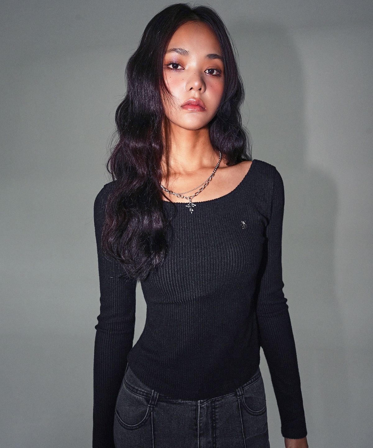 어반드레스(AVANDRESS) Stretch Round Top_5Colors