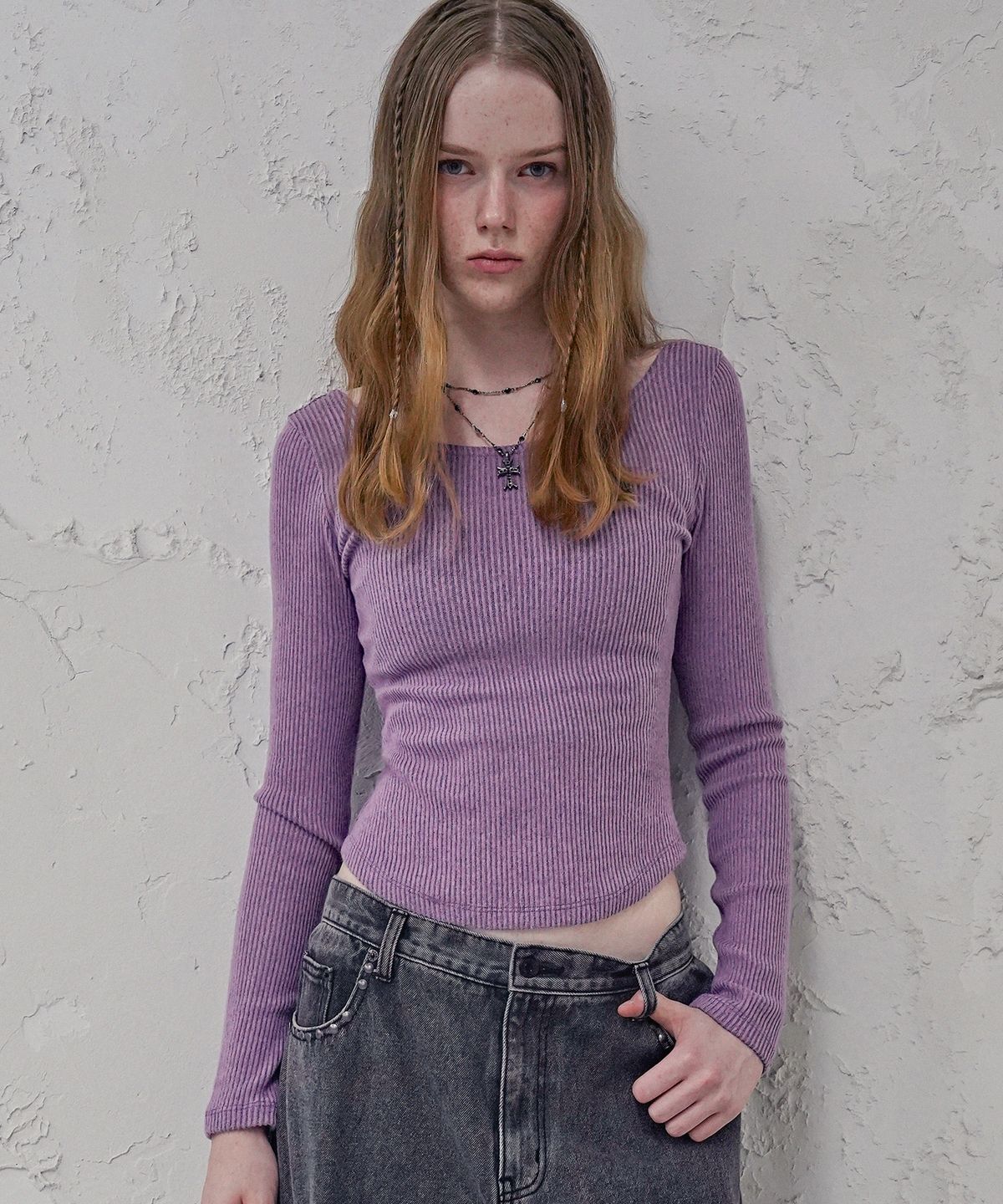 어반드레스(AVANDRESS) Stretch Round Top_5Colors
