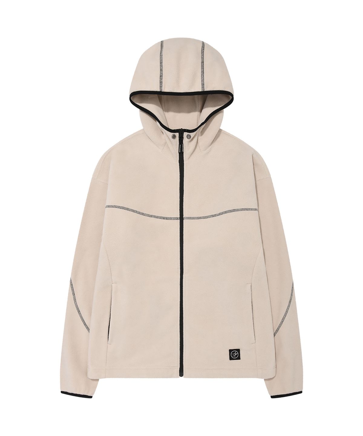 록히드마틴(LOCKHEED MARTIN) STITCH POINT FLEECE HOOD ZIP-UP (IVORY)