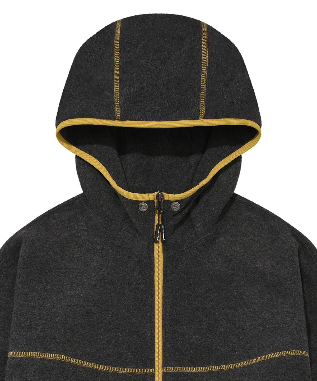 록히드마틴(LOCKHEED MARTIN) STITCH POINT FLEECE HOOD ZIP-UP (CHACOAL)