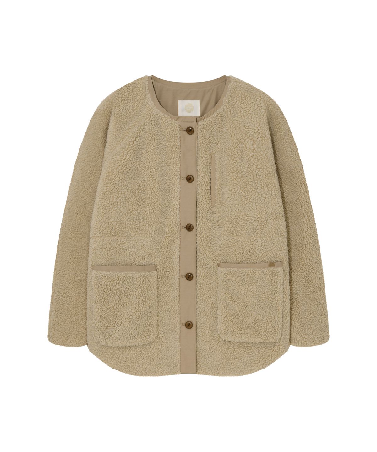커버낫 우먼(COVERNAT WOMAN) 우먼 쉐르파 미드 자켓 Beige