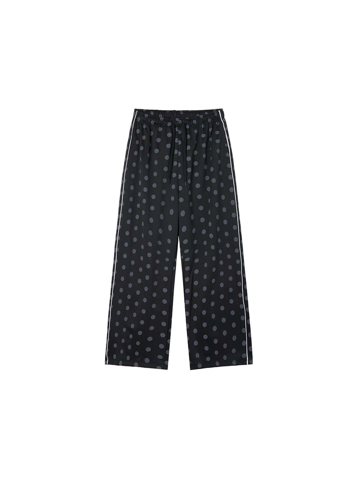 바니쉬먼트(VANISHMENT) Dot banding pants_black