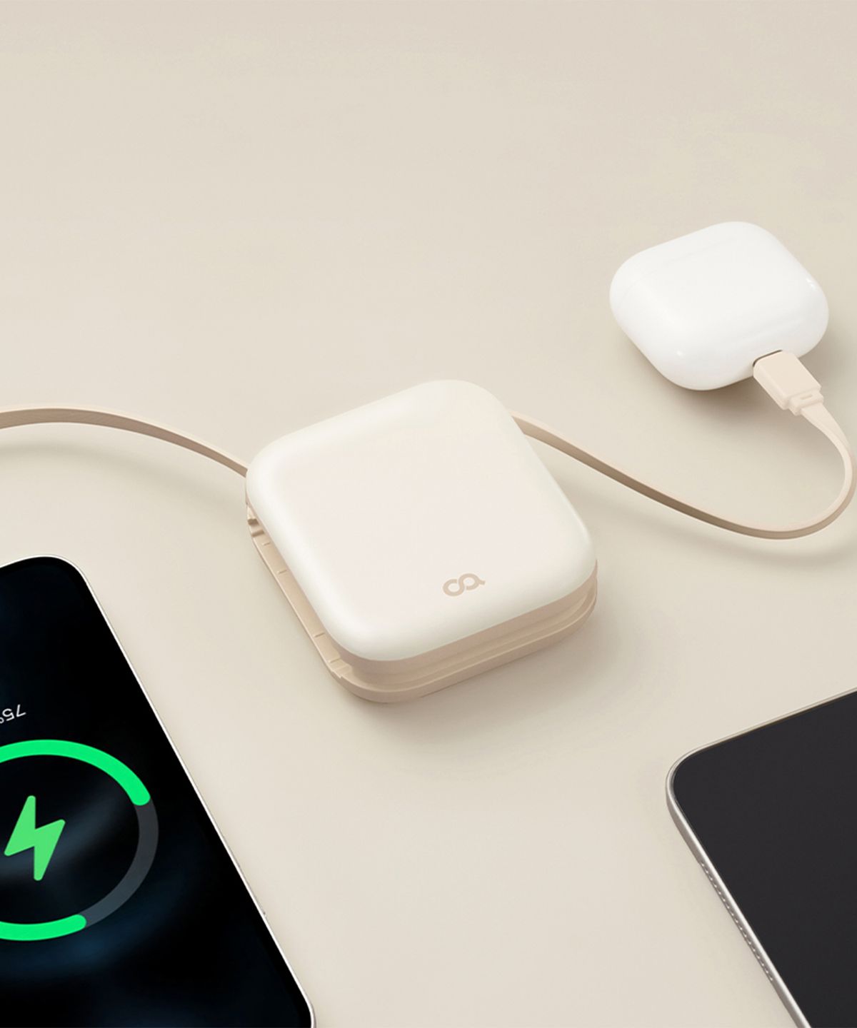 오아(OA) 퀵듀오 고속충전 일체형 보조배터리 10000mAh 미니 여행용 기내반입