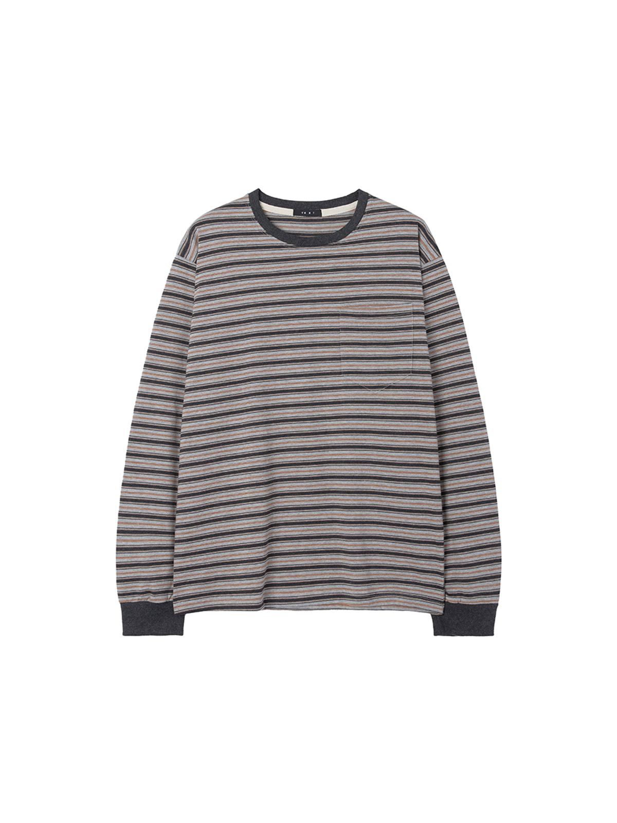 바니쉬먼트(VANISHMENT) Vintage long sleeve tee_charcoal
